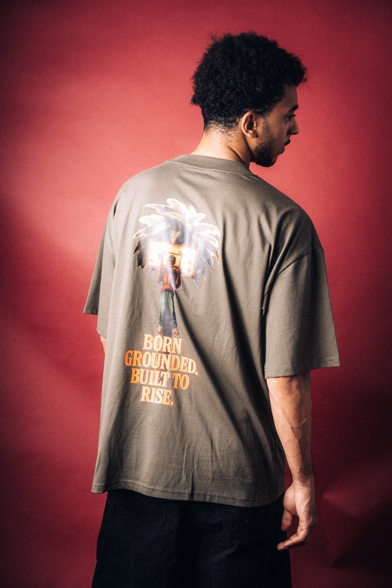 „Rise“ Mockneck Shirt Jungle Green