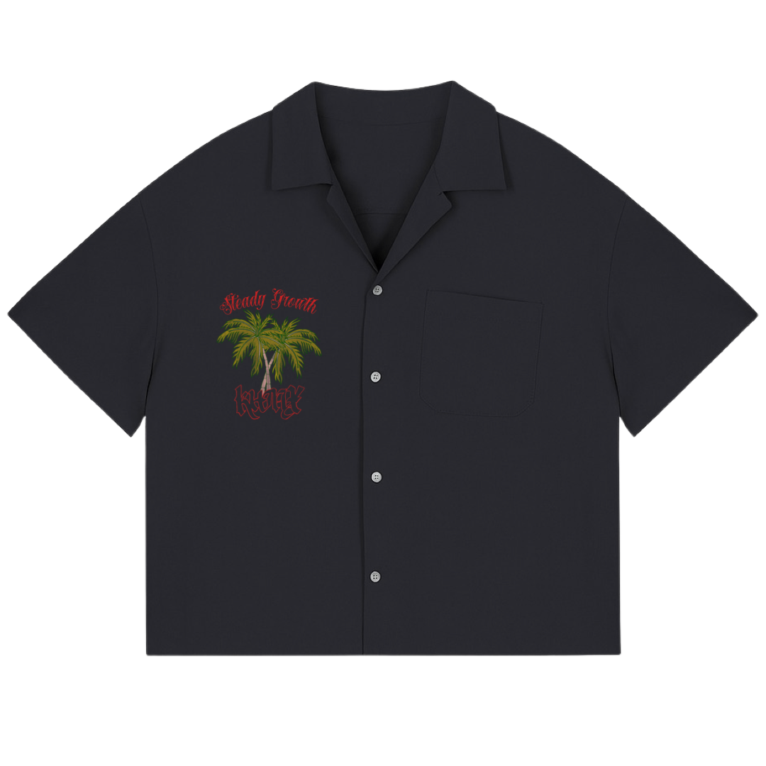 „Growth“ Boxy Workwear Shirt Dark Grey