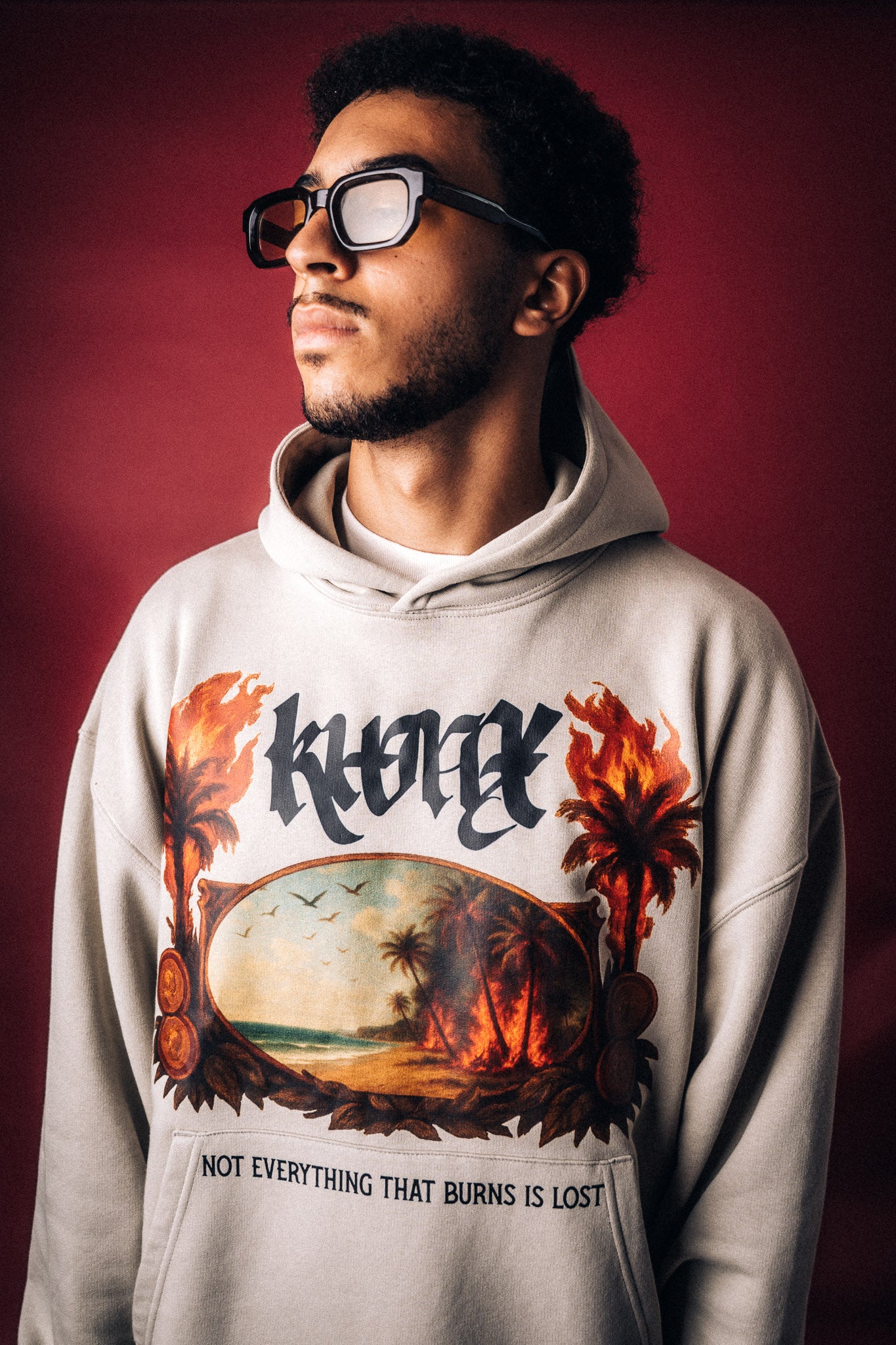 „Paradise“ Hoodie Stone