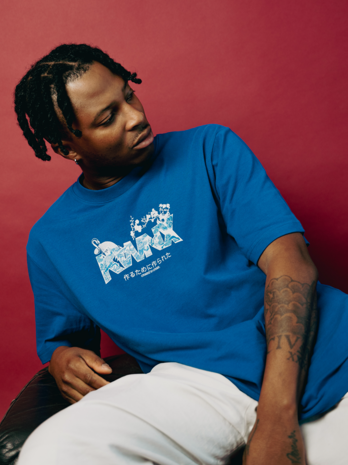 „Ornament“ Shirt True Blue