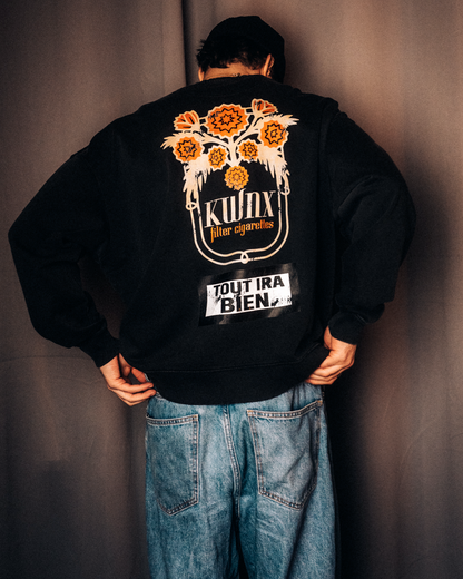 „Tout Ira Bien“ Sweatshirt Vintage Black