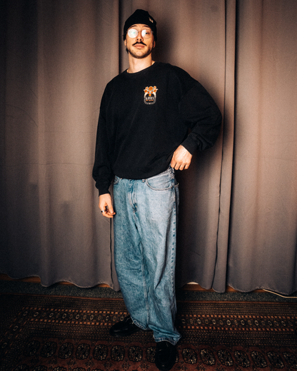 „Tout Ira Bien“ Sweatshirt Vintage Black