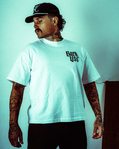 „Bark Less“ Boxy Shirt White