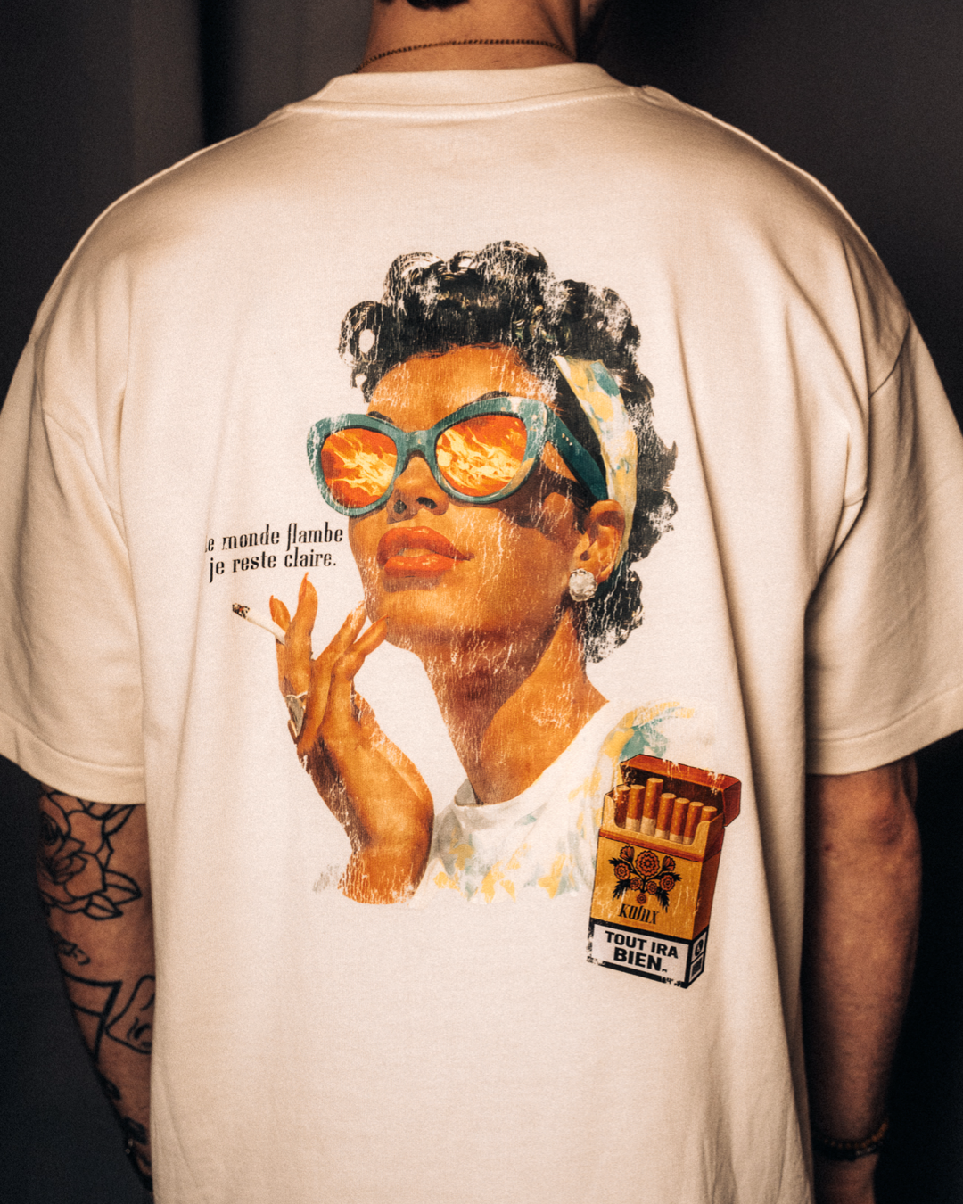 „Flambé“ Boxy Shirt Cream