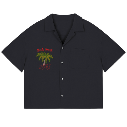 „Growth“ Boxy Workwear Shirt Dark Grey
