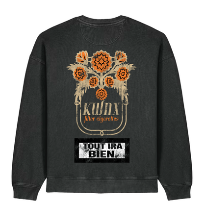 „Tout Ira Bien“ Sweatshirt Vintage Black