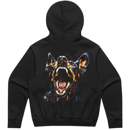 „Bark Less“ Boxy Hoodie Black