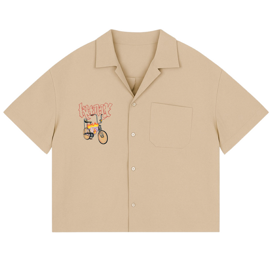 „Bike“ Boxy Workwear Shirt Sand