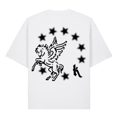 „Pegasus“ Boxy Shirt White