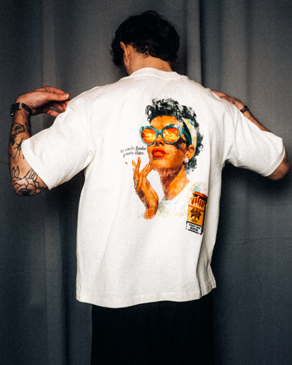 „Flambé“ Boxy Shirt Cream