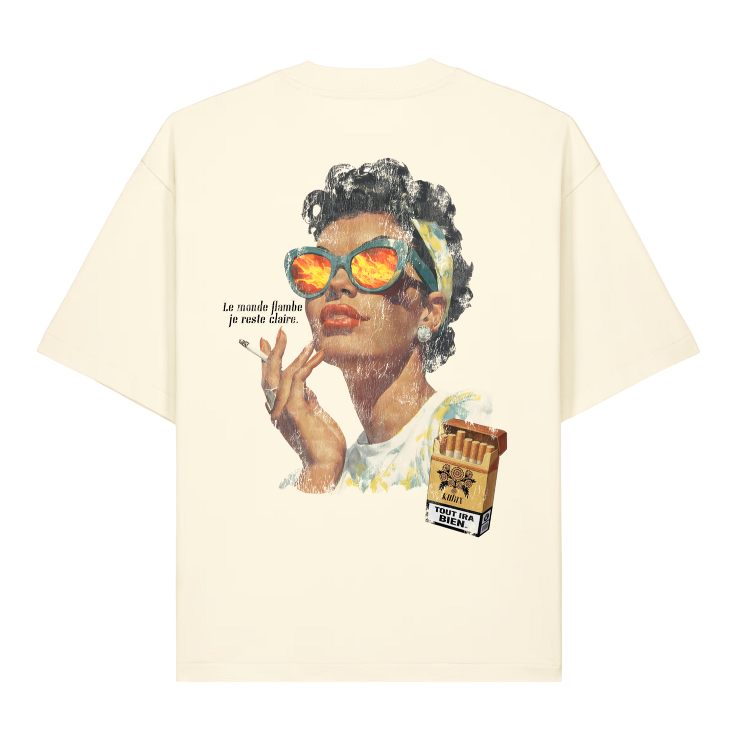 „Flambé“ Boxy Shirt Cream