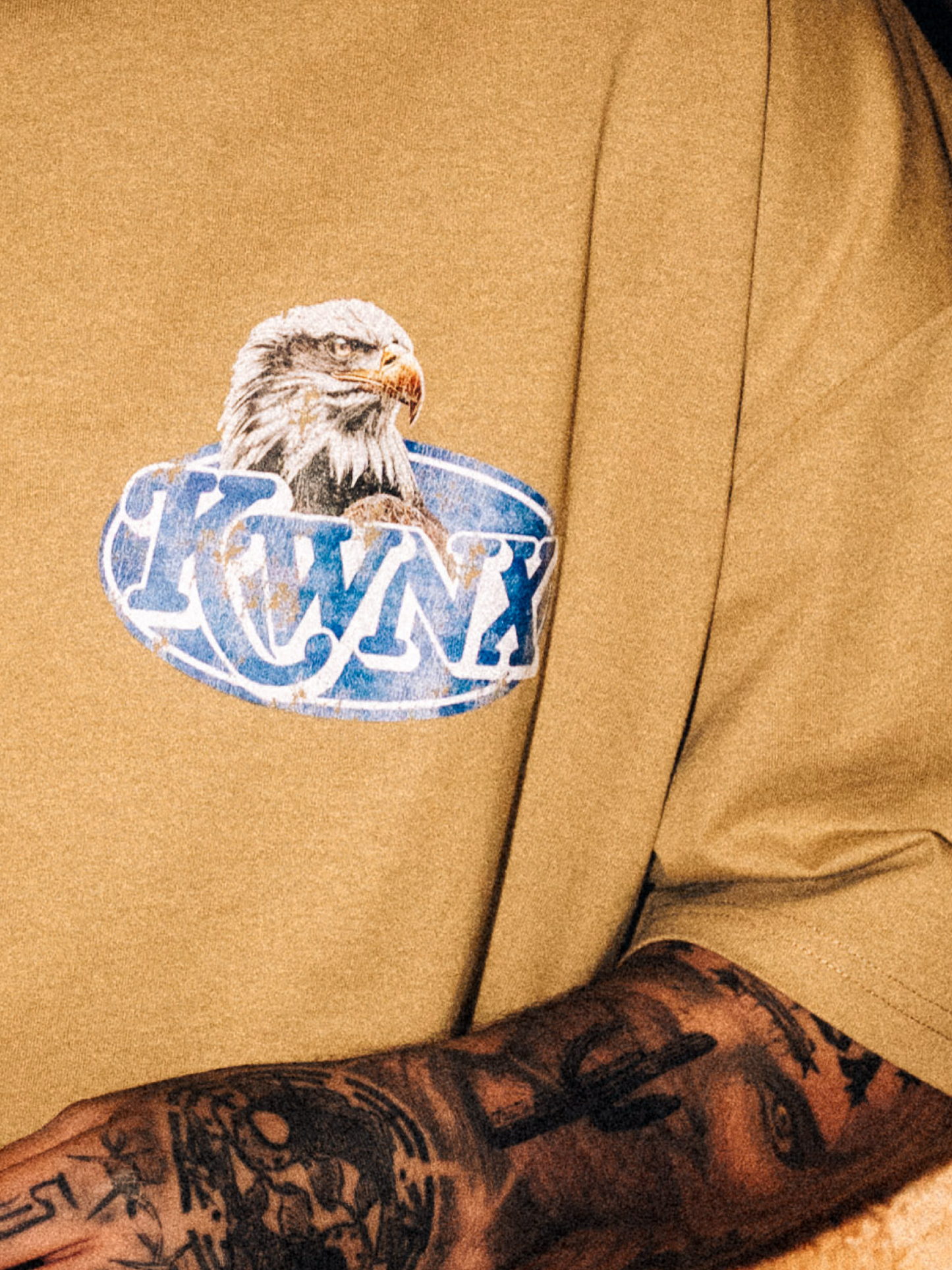 „Eagle“ Boxy Shirt Faded Olive