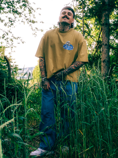 „Eagle“ Boxy Shirt Faded Olive