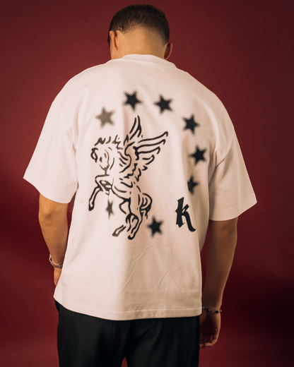 „Pegasus“ Boxy Shirt White