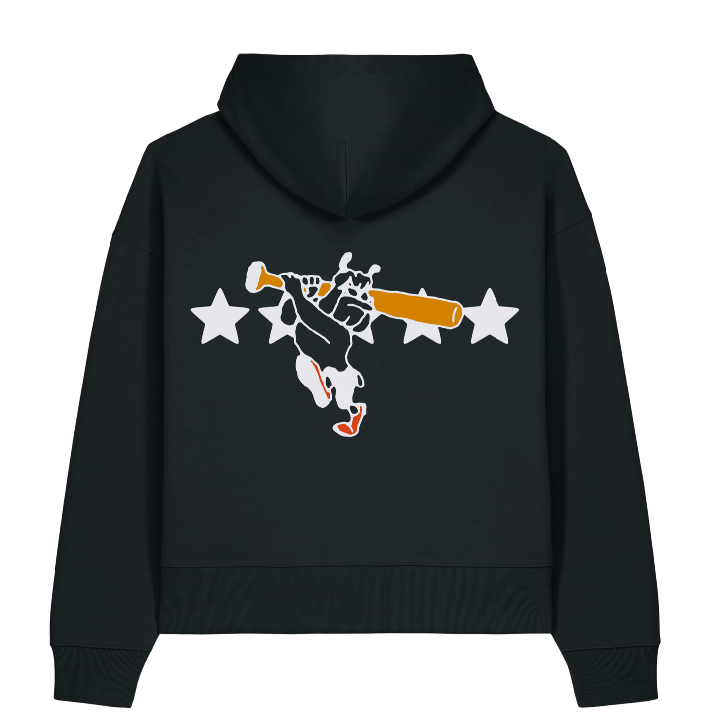 „Bulldogs“ Boxy Hoodie Black