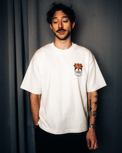 „Flambé“ Boxy Shirt Cream