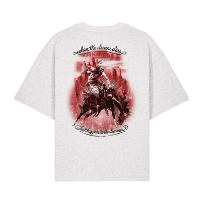 „Dreamer“ Boxy Shirt Heather Grey