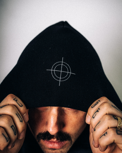 „Bark Less“ Boxy Hoodie Black