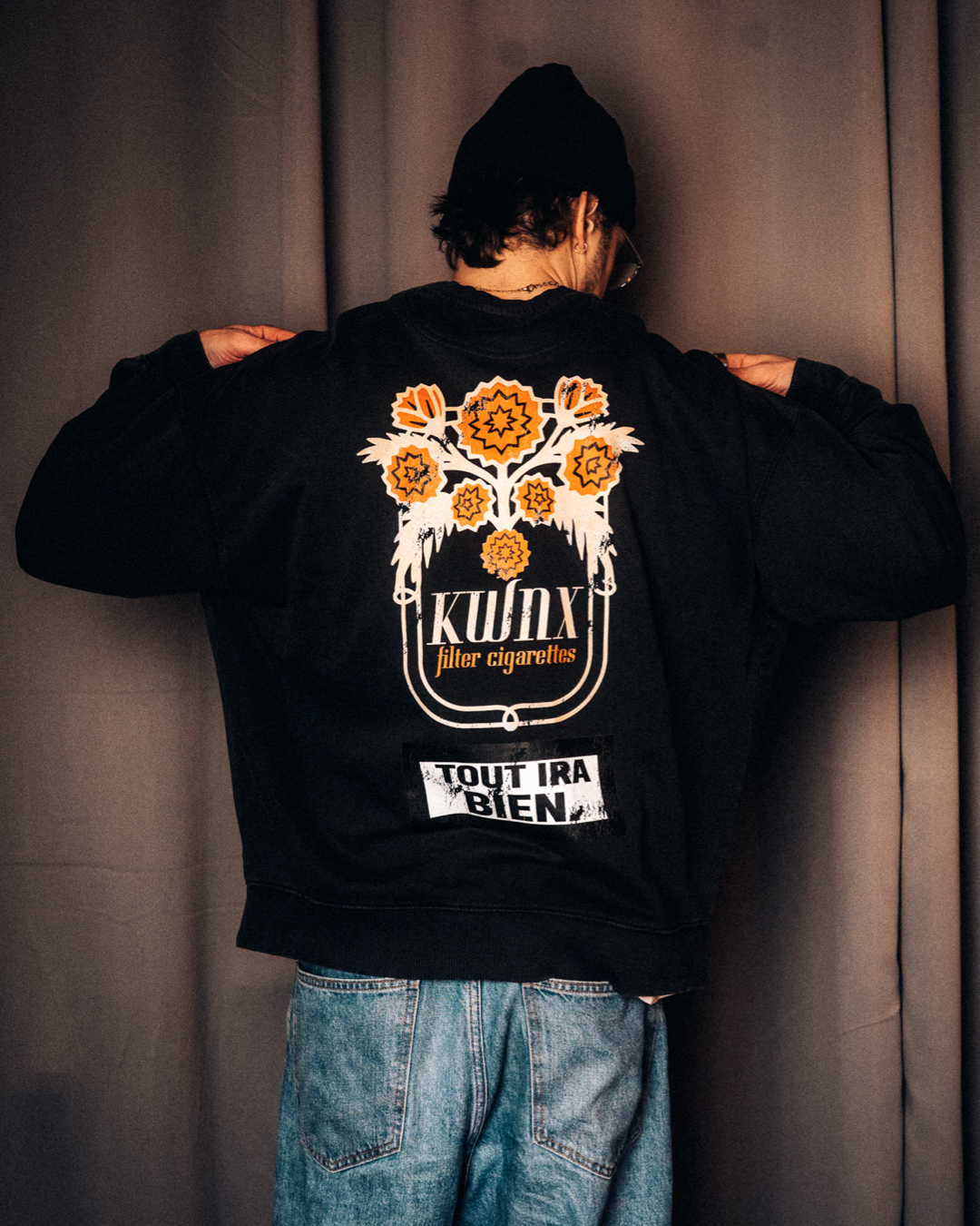 „Tout Ira Bien“ Sweatshirt Vintage Black